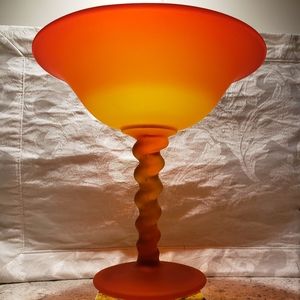 Vintage frosted glass dish.